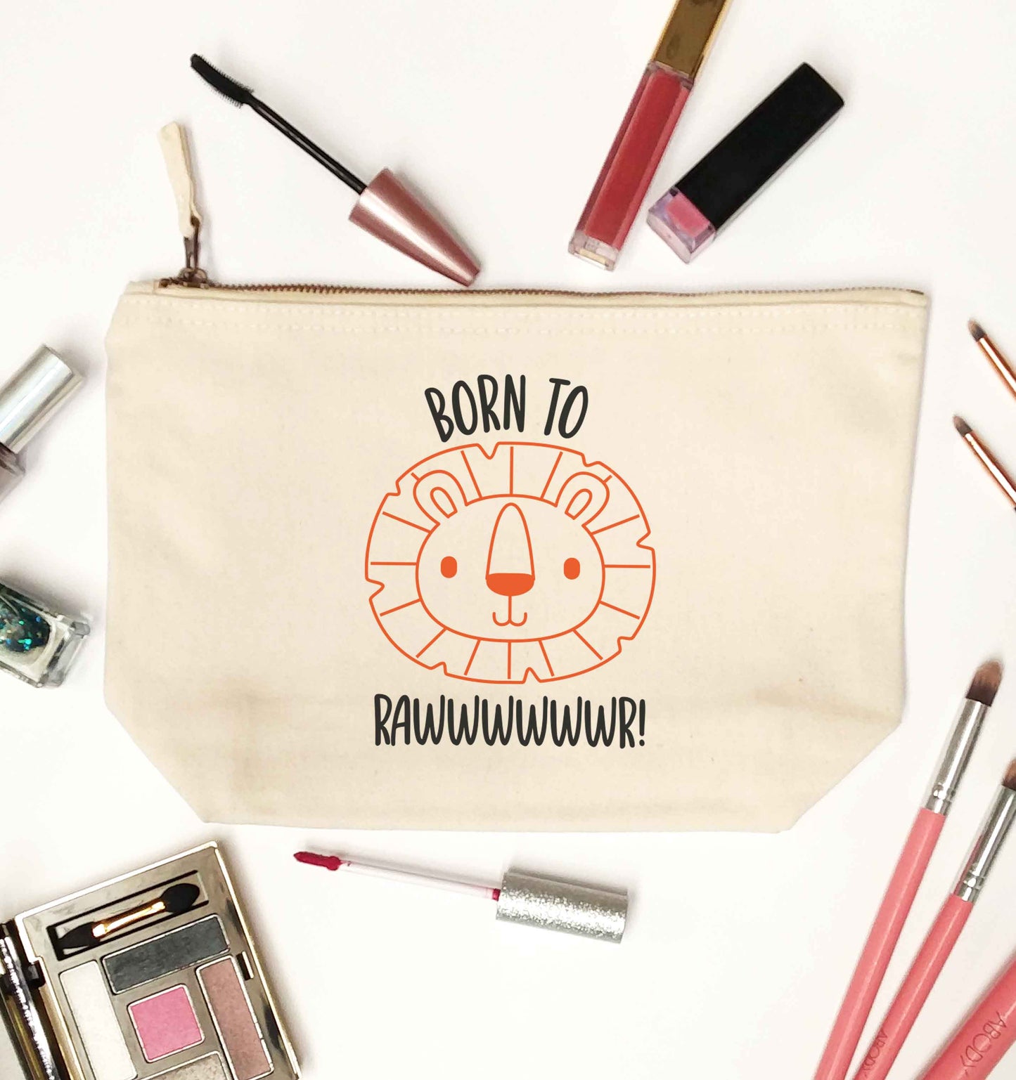 Born to rawr natural makeup bag