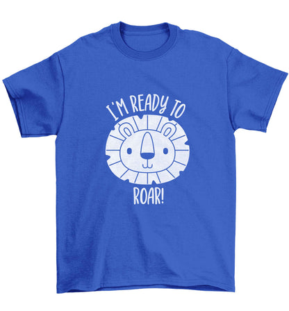 I'm ready to rawr Children's blue Tshirt 12-13 Years