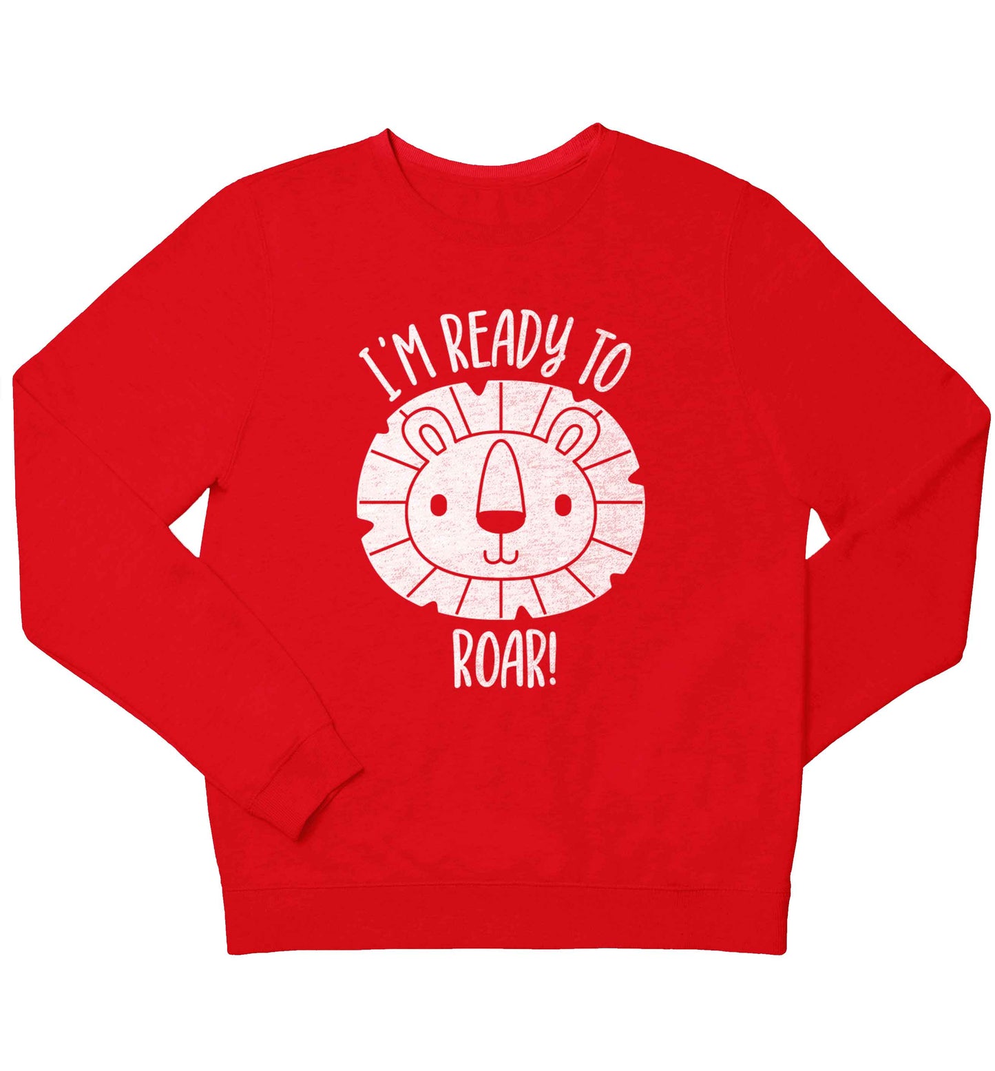 I'm ready to rawr children's grey sweater 12-13 Years