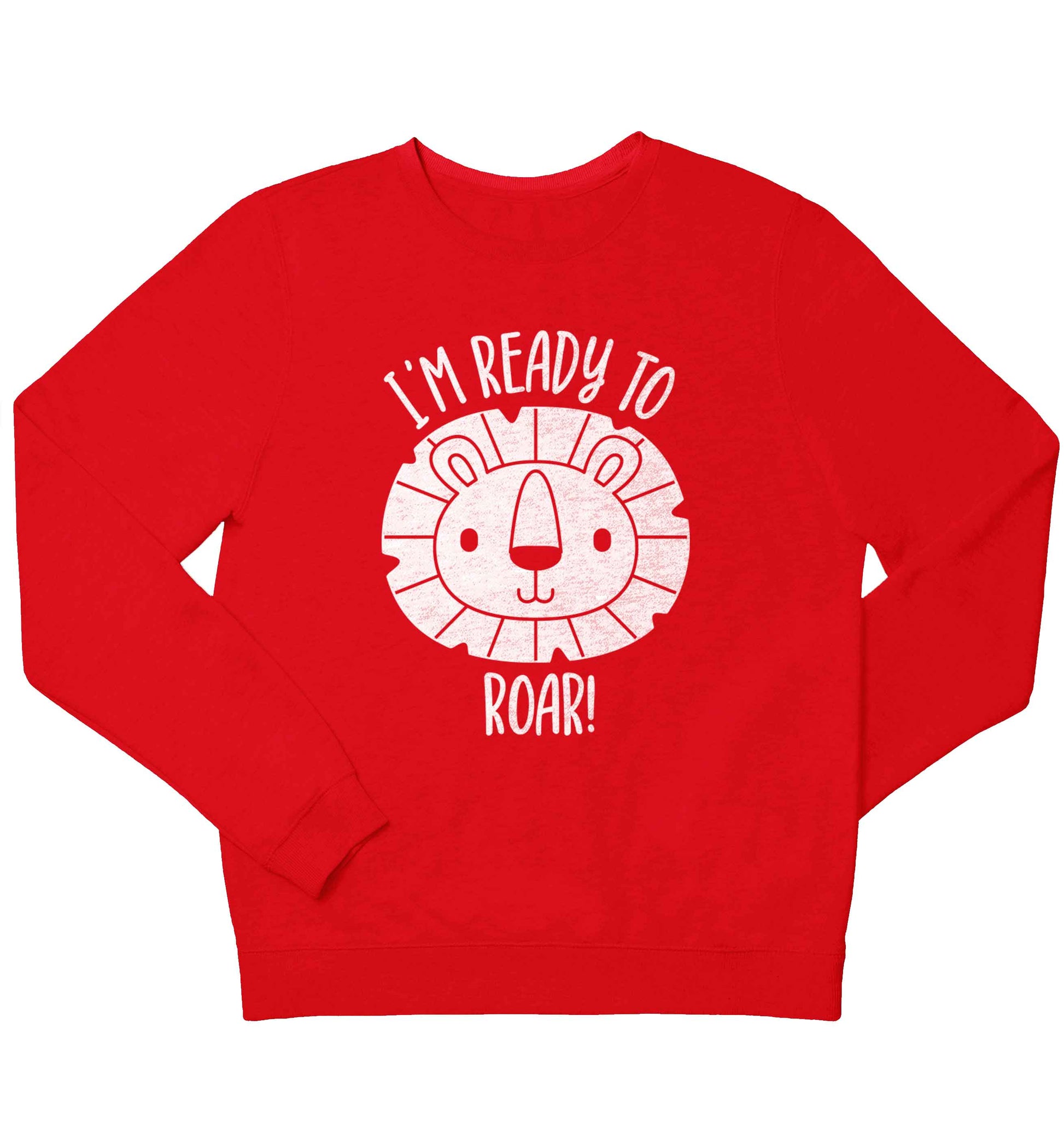 I'm ready to rawr children's grey sweater 12-13 Years
