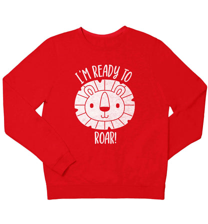 I'm ready to rawr children's grey sweater 12-13 Years