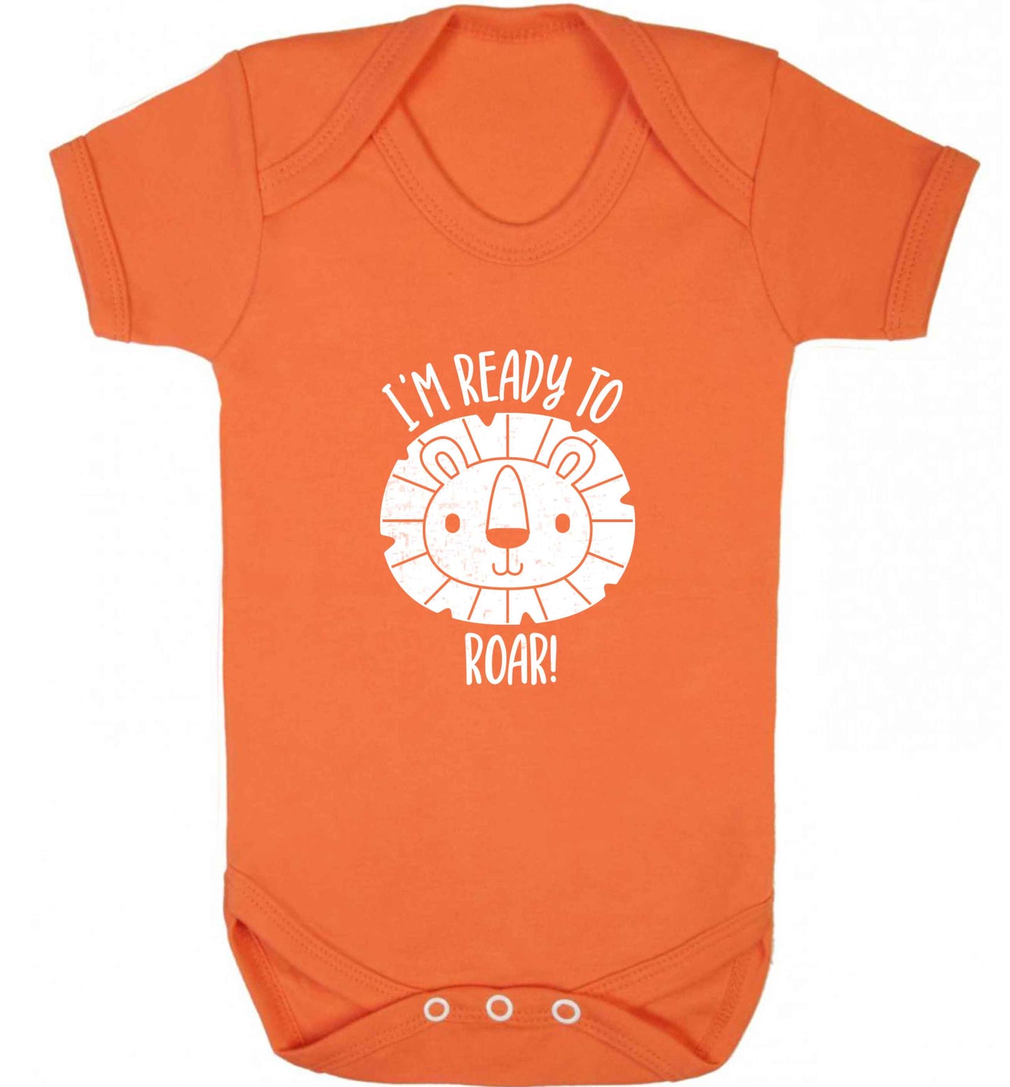 I'm ready to rawr baby vest orange 18-24 months