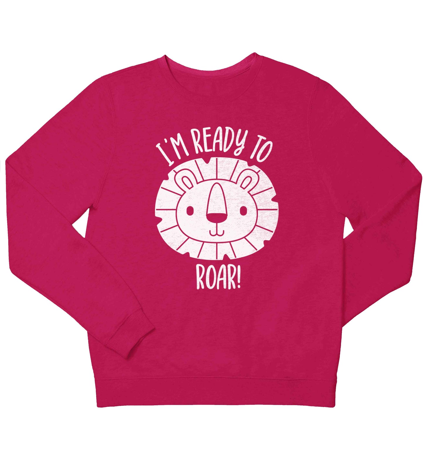 I'm ready to rawr children's pink sweater 12-13 Years