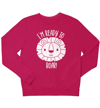 I'm ready to rawr children's pink sweater 12-13 Years