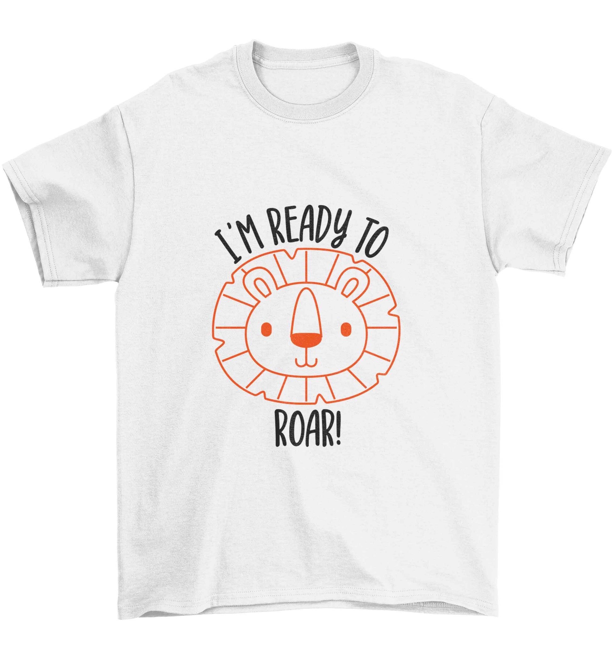I'm ready to rawr Children's white Tshirt 12-13 Years