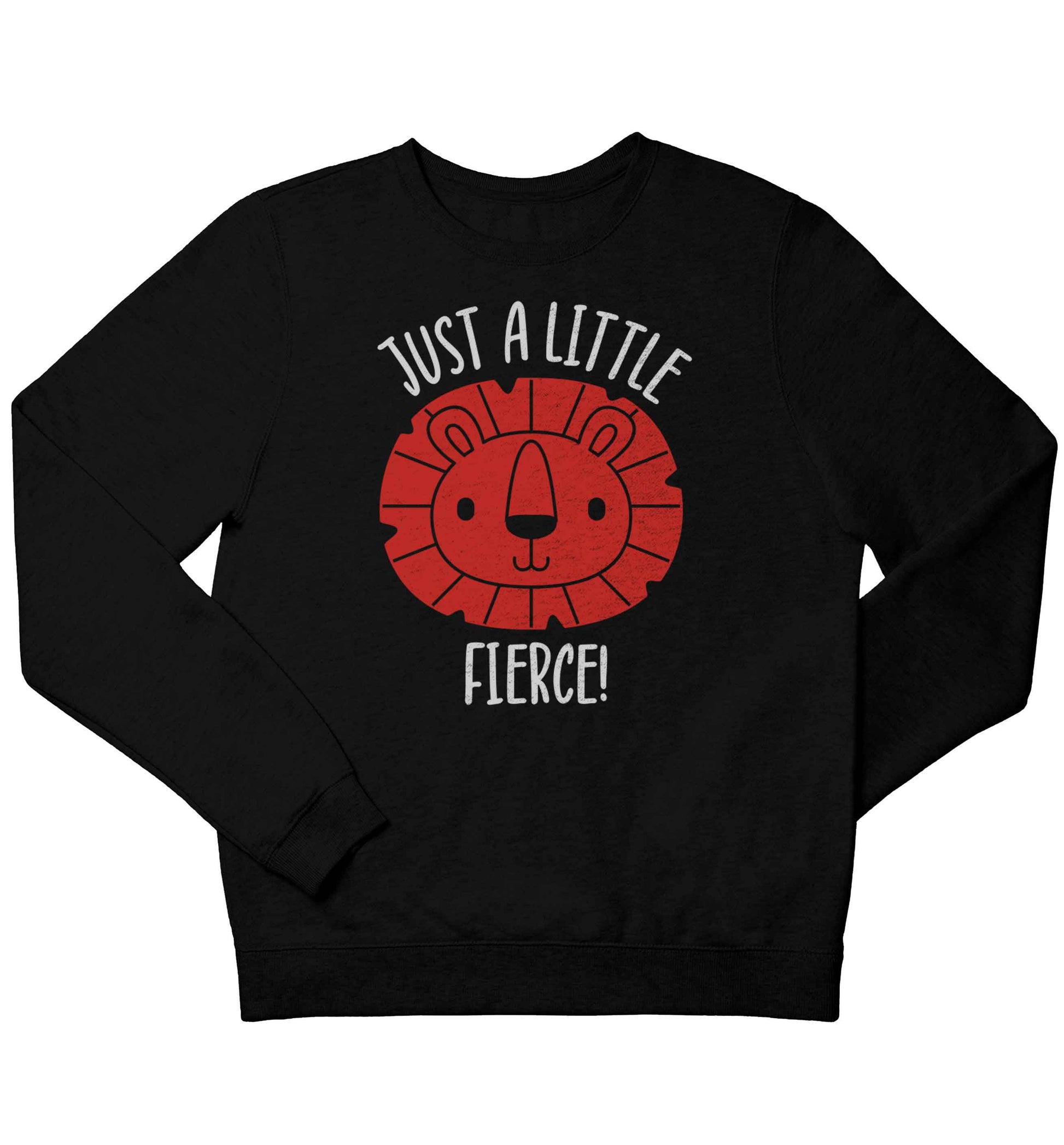 Just a little fierce children's black sweater 12-13 Years
