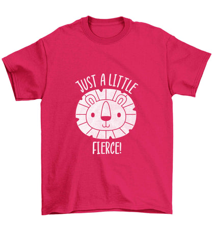 Just a little fierce Children's pink Tshirt 12-13 Years
