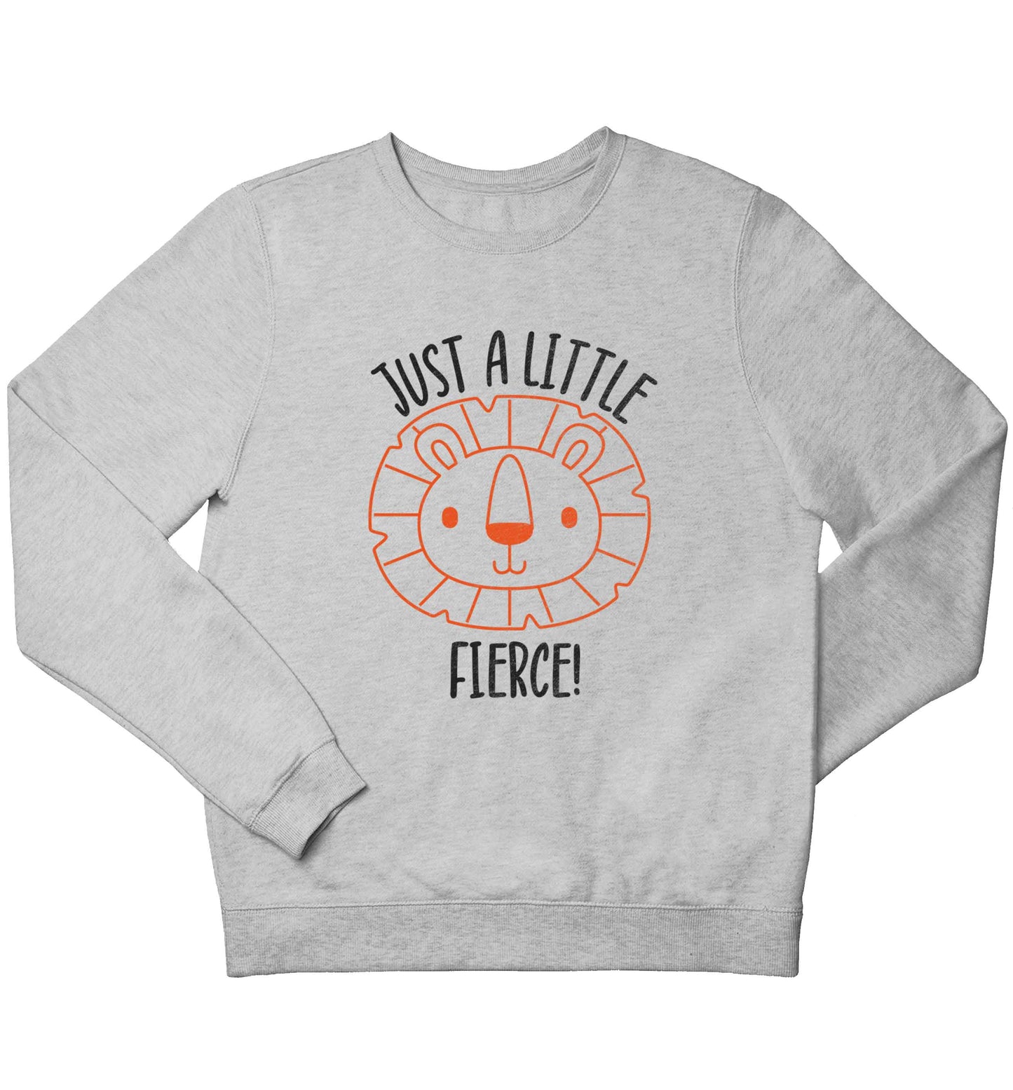 Just a little fierce children's grey sweater 12-13 Years