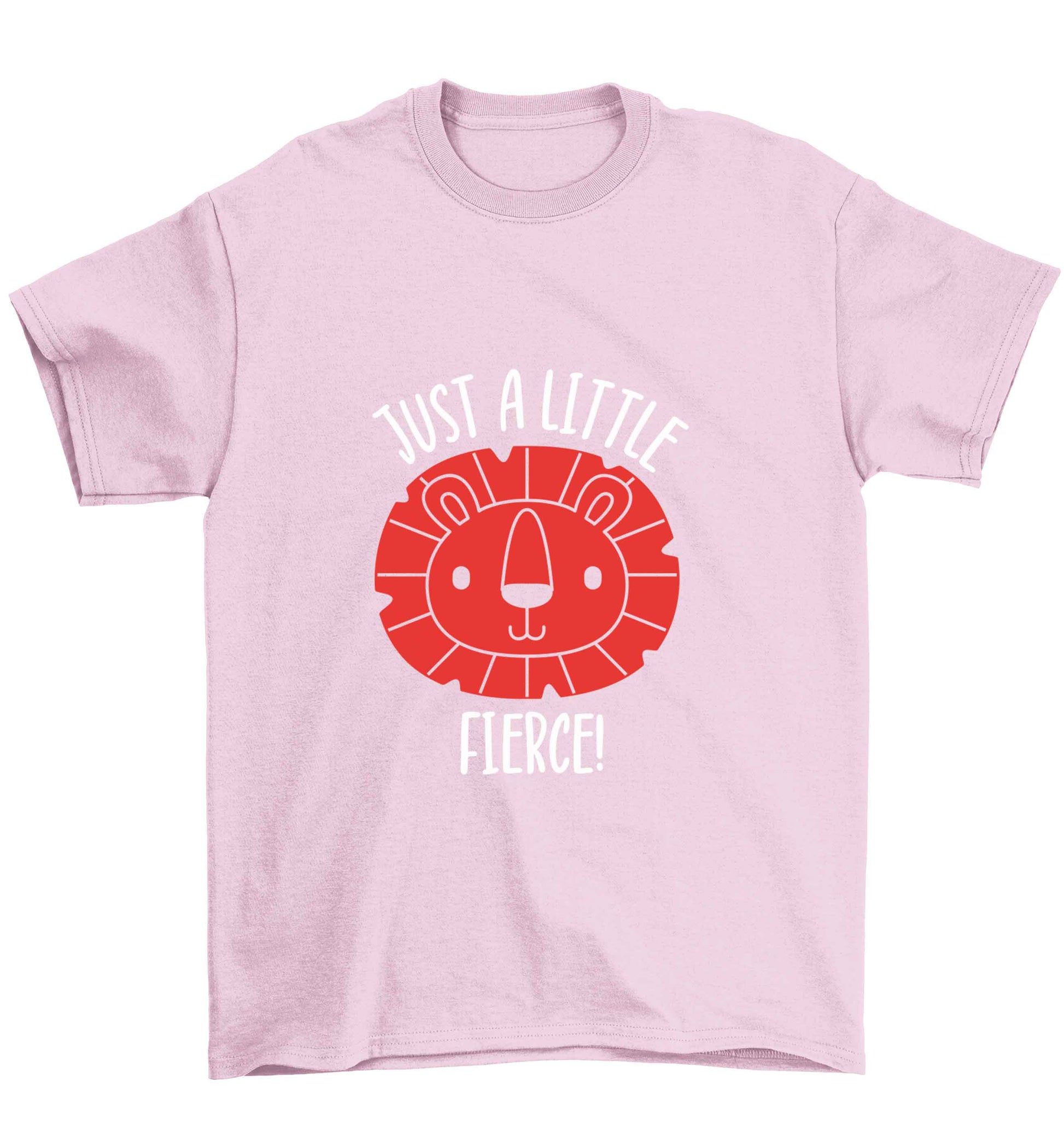 Just a little fierce Children's light pink Tshirt 12-13 Years