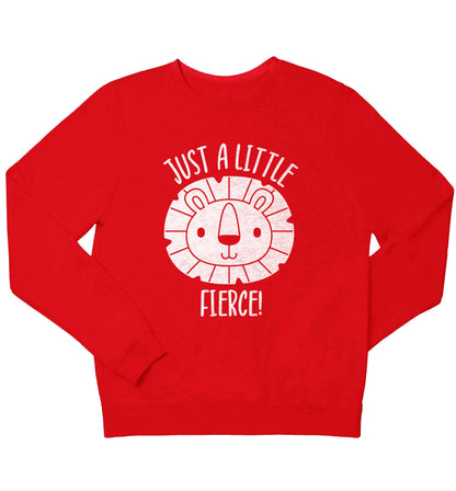 Just a little fierce children's grey sweater 12-13 Years