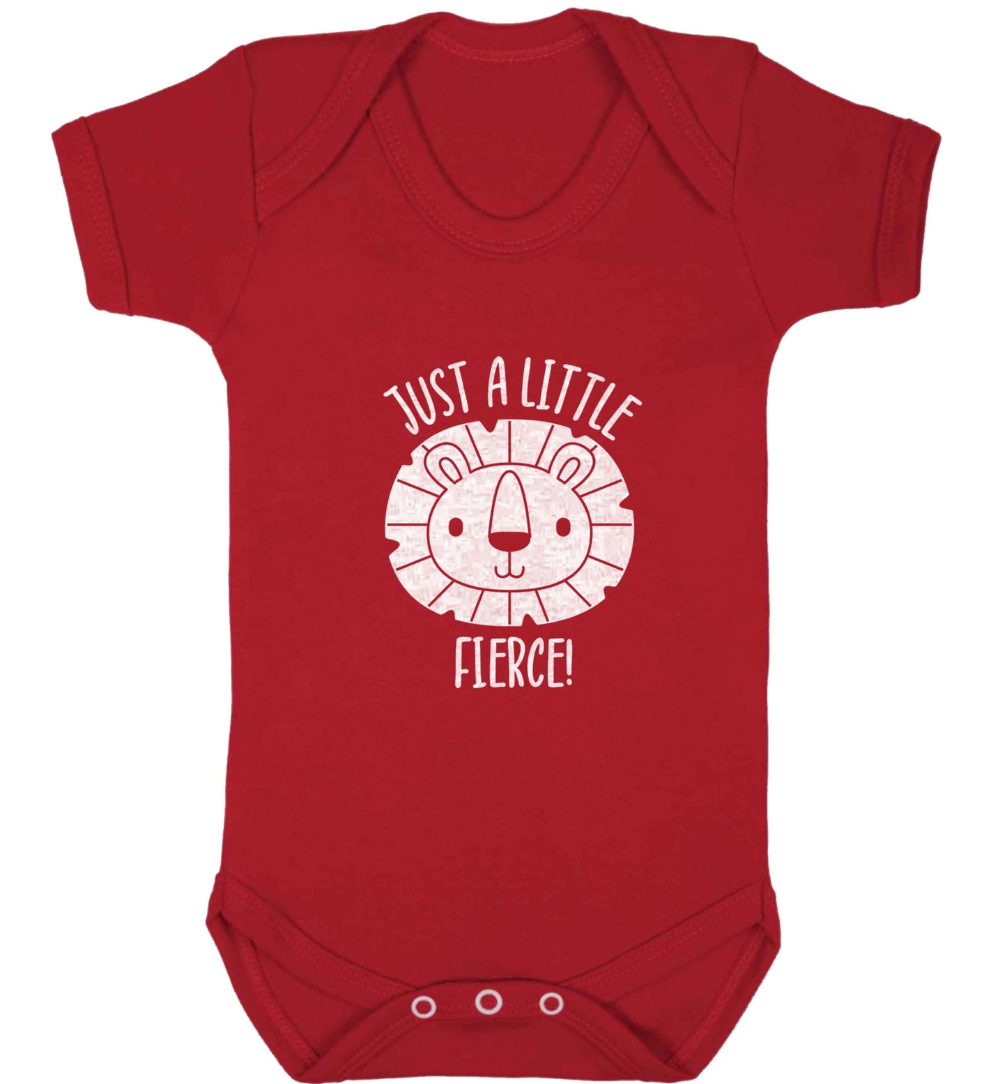 Just a little fierce baby vest red 18-24 months