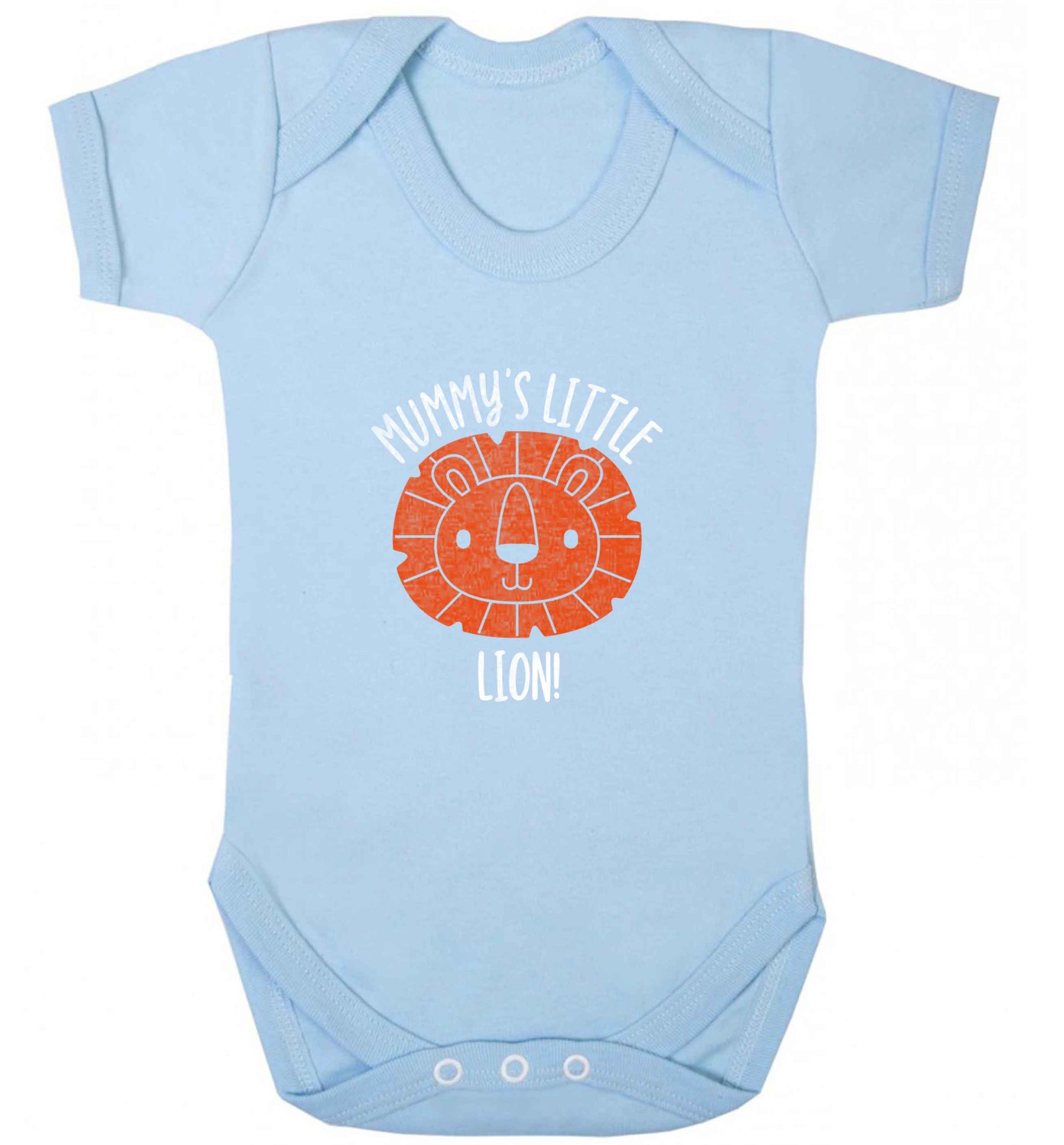 Mummy's little lion baby vest pale blue 18-24 months