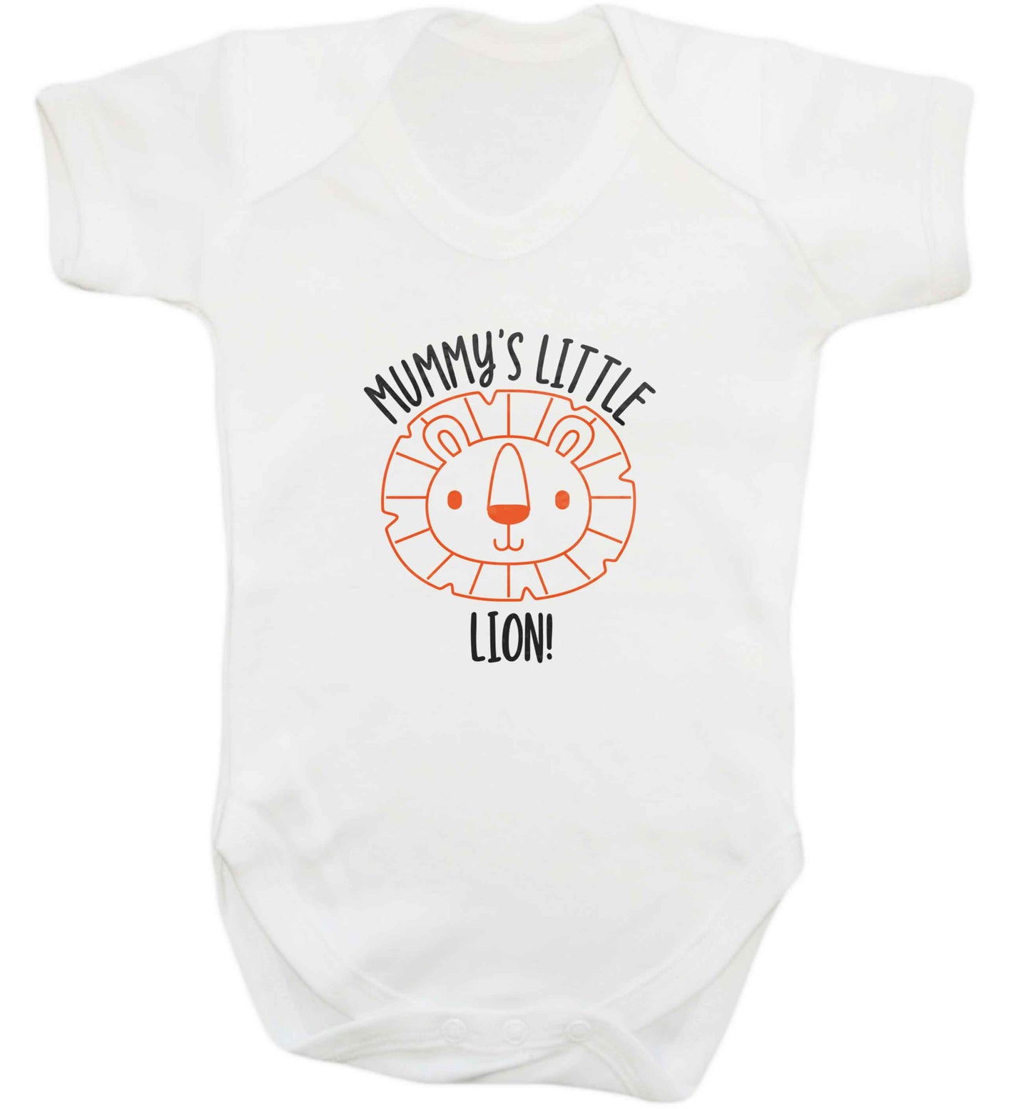 Mummy's little lion baby vest white 18-24 months