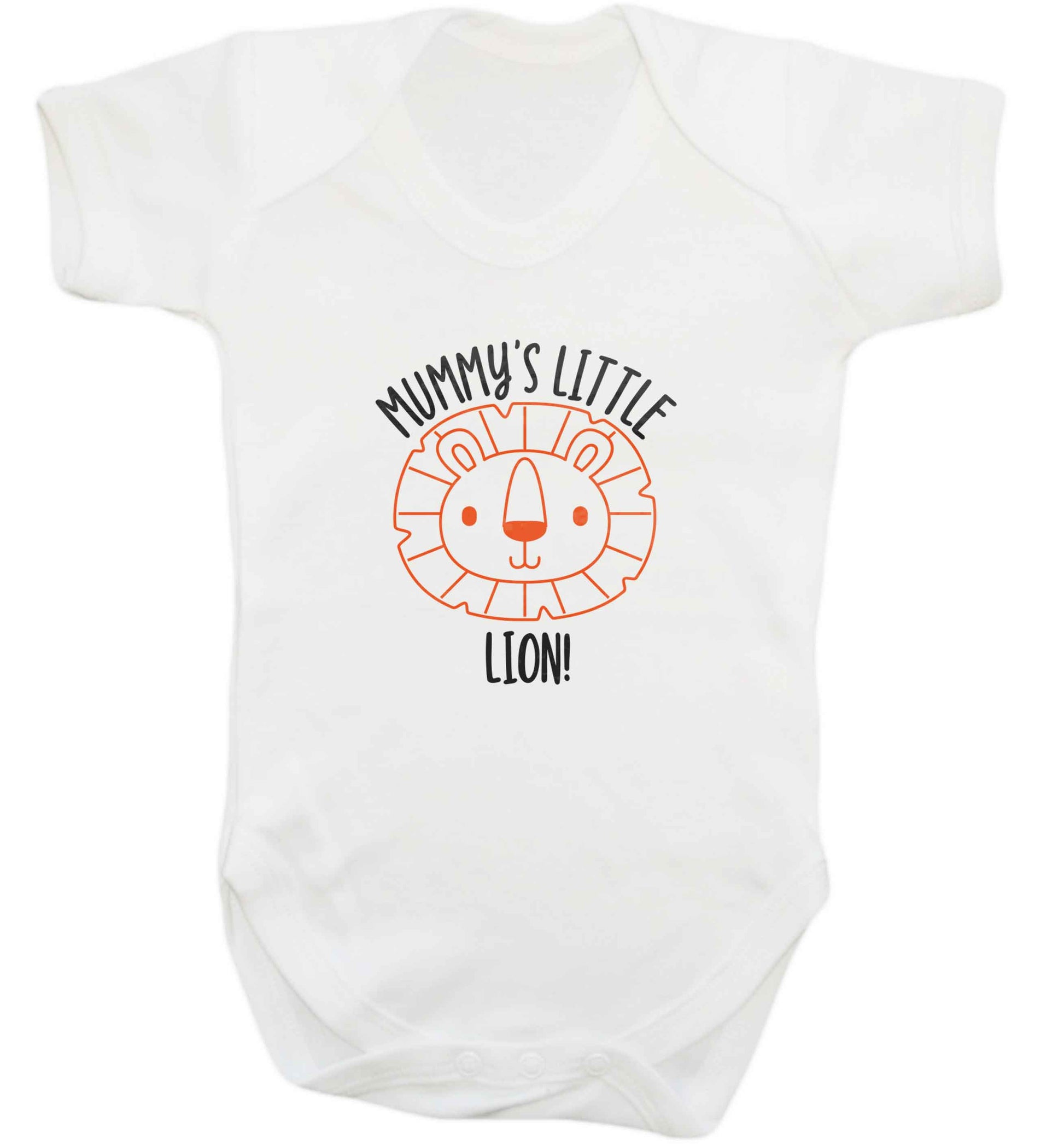 Mummy's little lion baby vest white 18-24 months