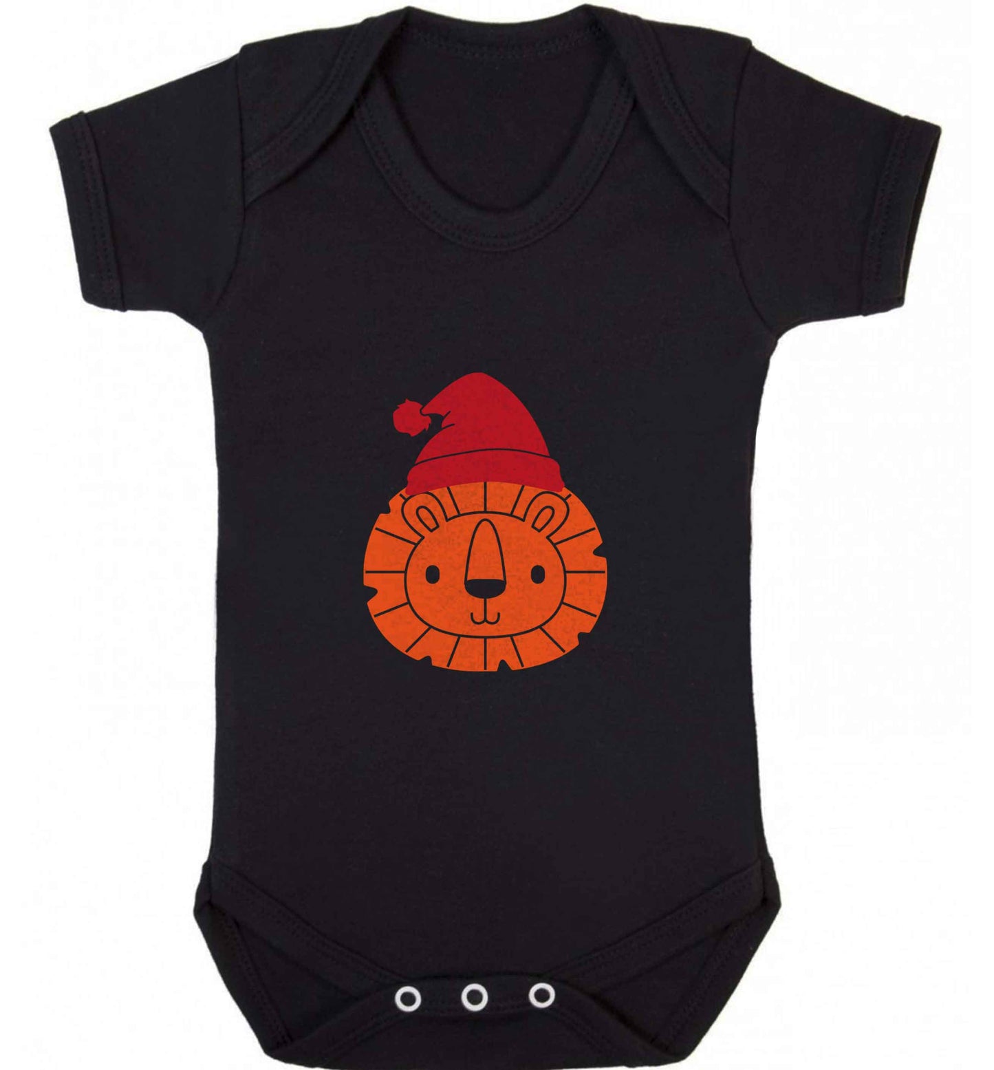 Santa lion baby vest black 18-24 months
