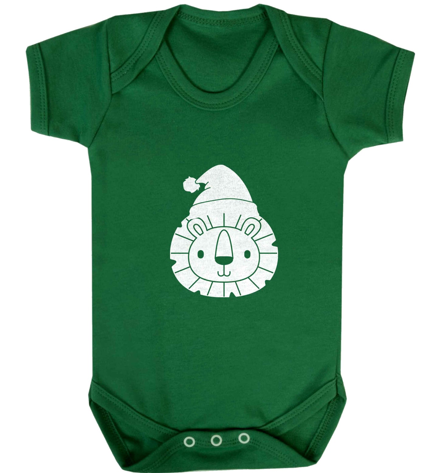 Santa lion baby vest green 18-24 months