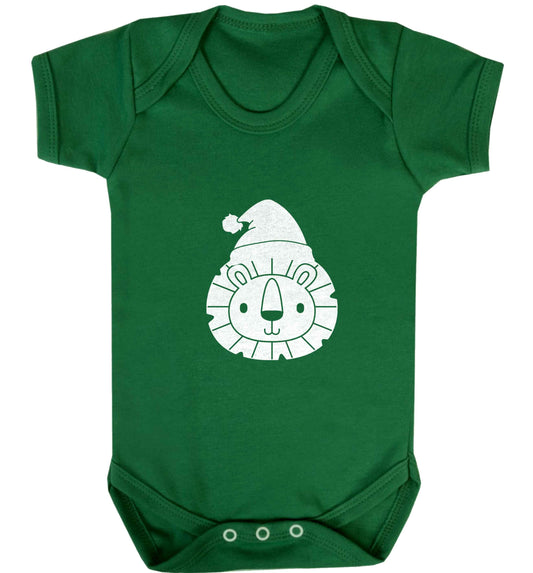 Santa lion baby vest green 18-24 months