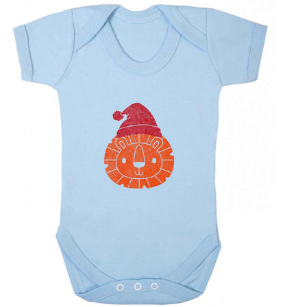 Santa lion baby vest pale blue 18-24 months