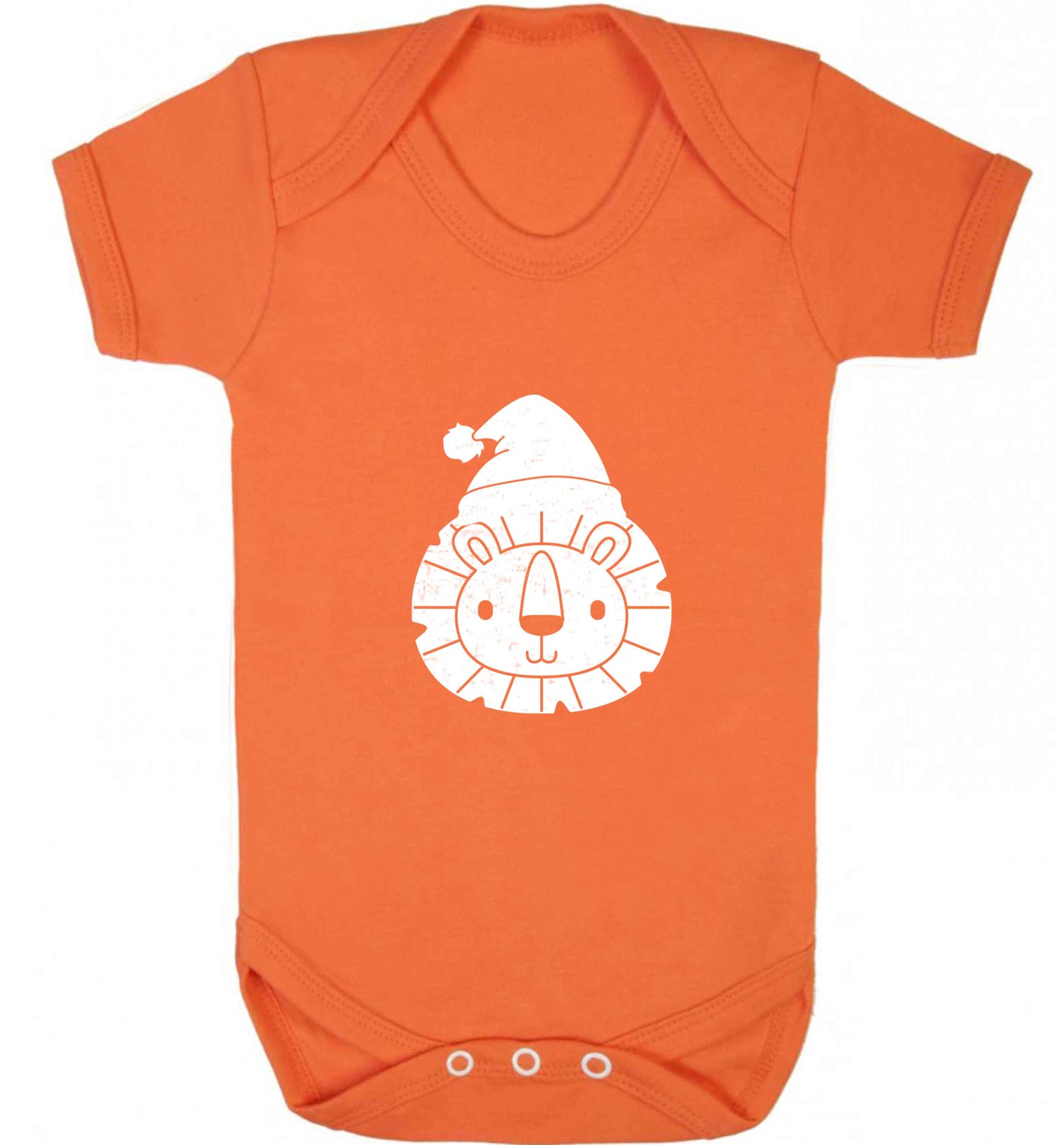 Santa lion baby vest orange 18-24 months