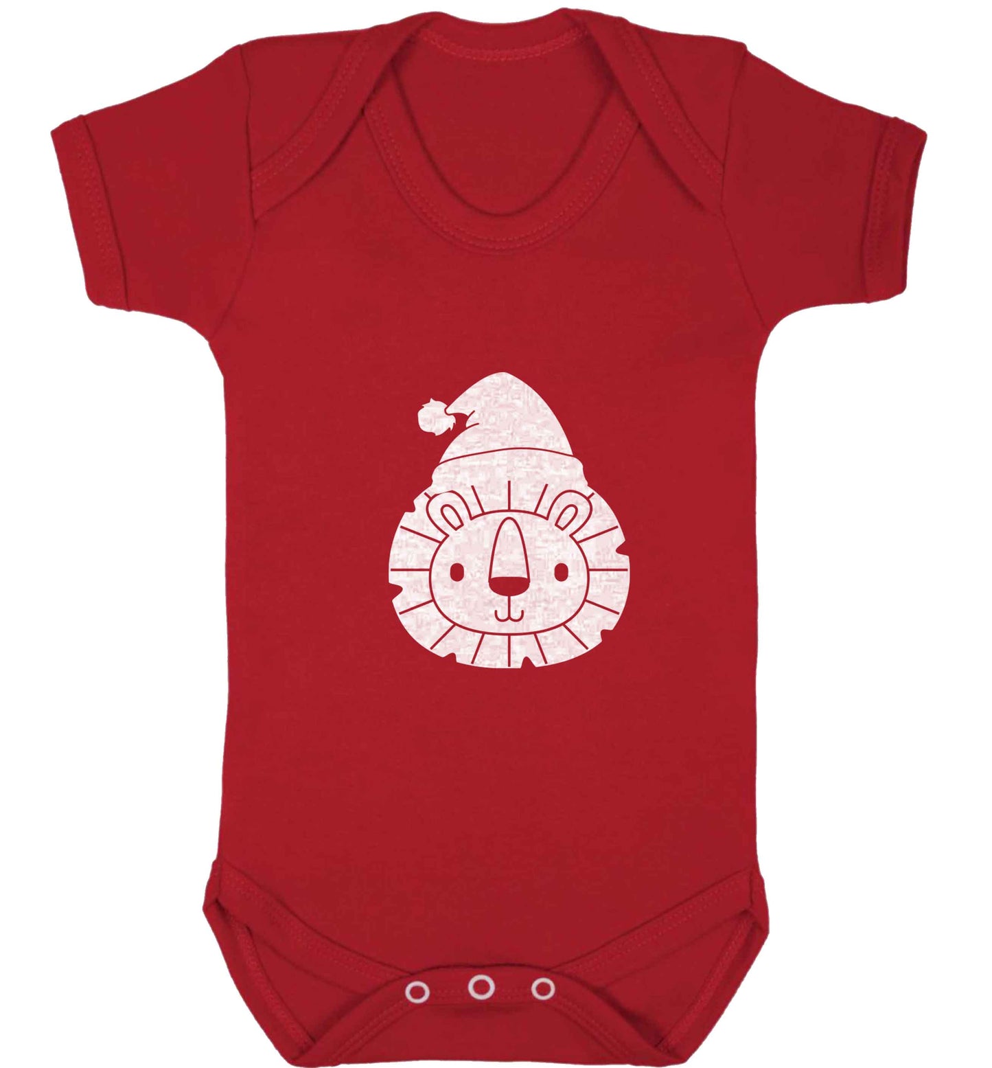 Santa lion baby vest red 18-24 months