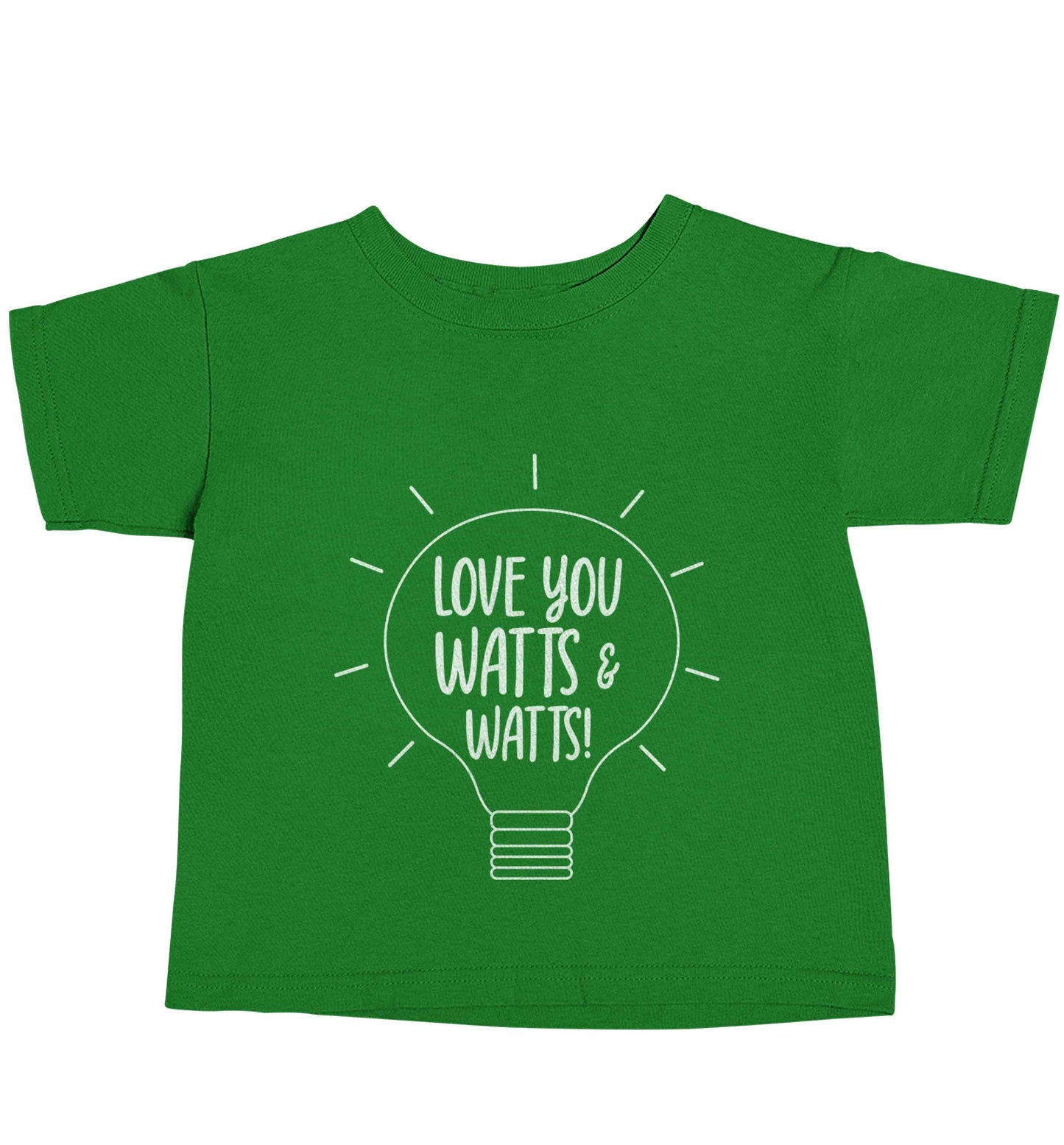 I love you watts and watts green baby toddler Tshirt 2 Years