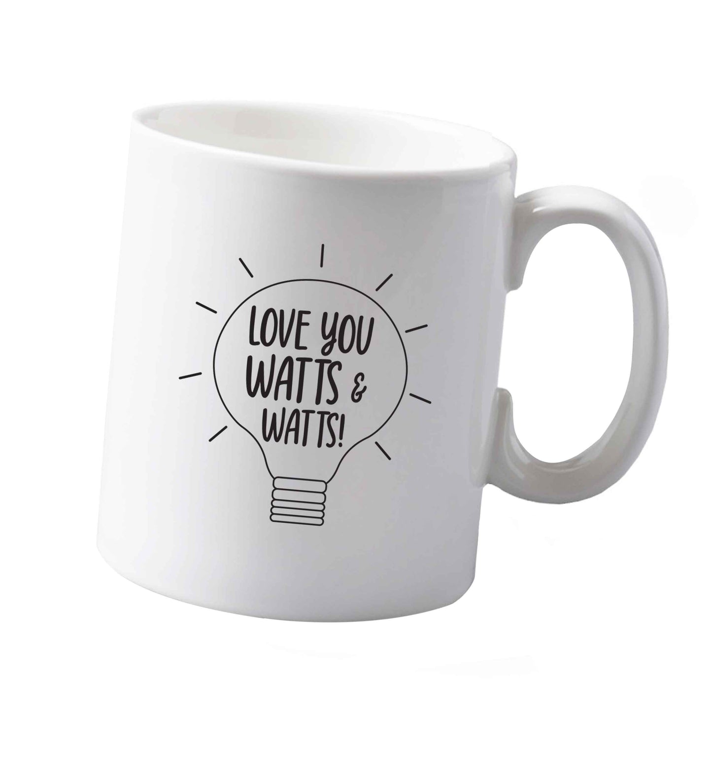 10 oz I love you watts and watts ceramic mug both sides