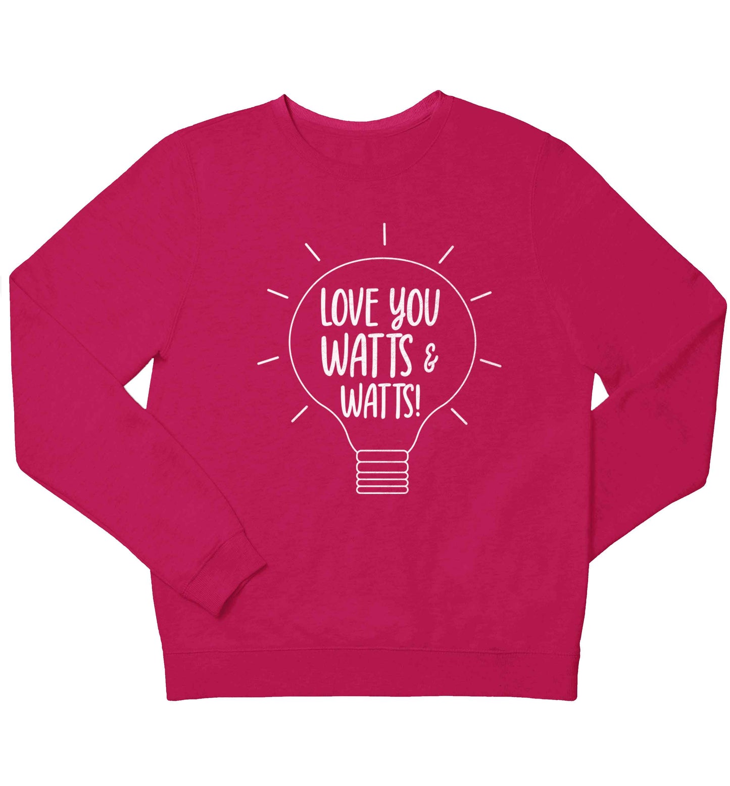 I love you watts and watts children's pink sweater 12-13 Years