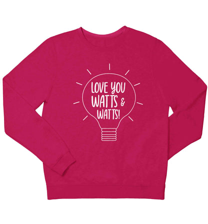 I love you watts and watts children's pink sweater 12-13 Years