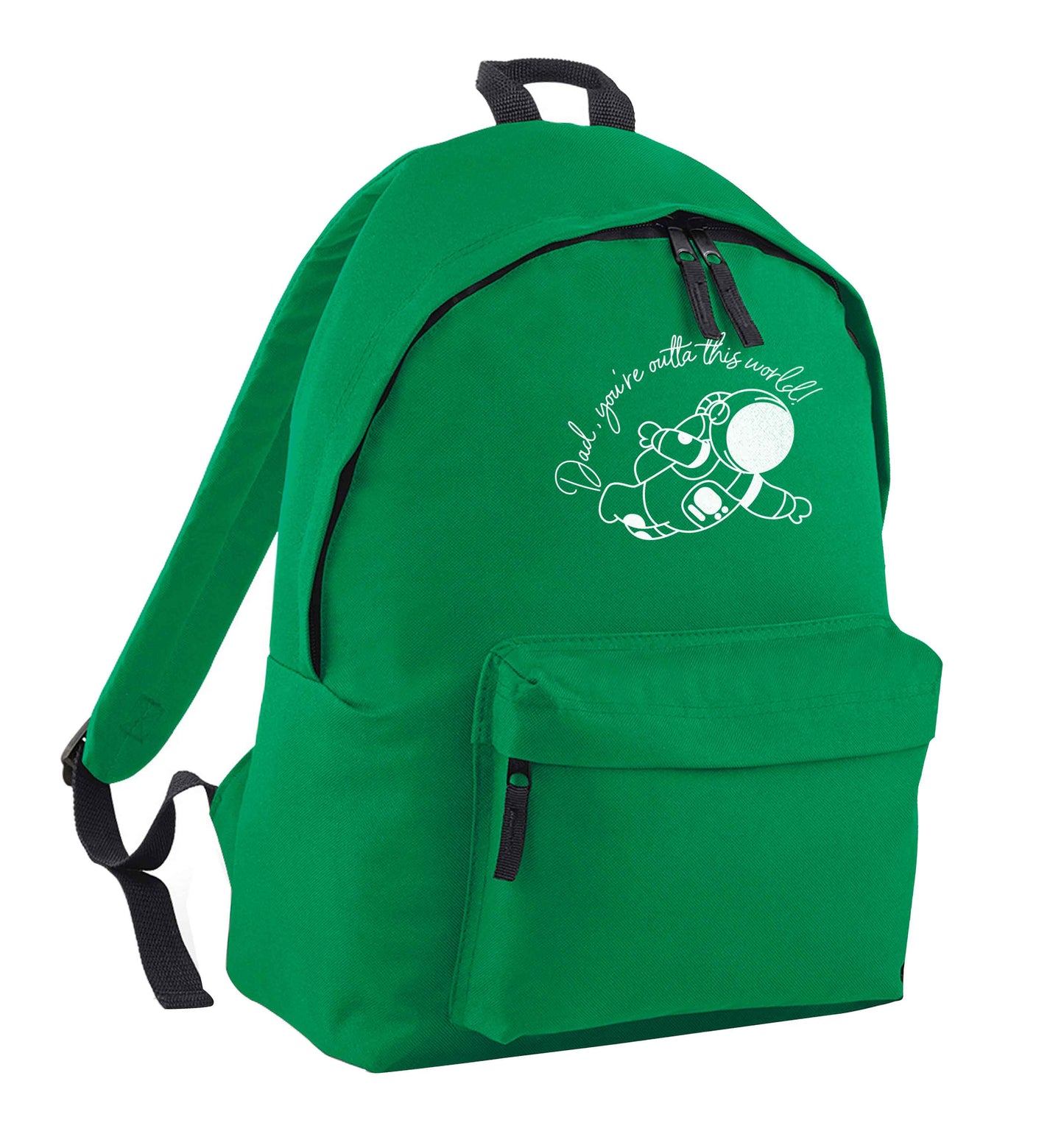 Dad, you're outta this world green adults backpack