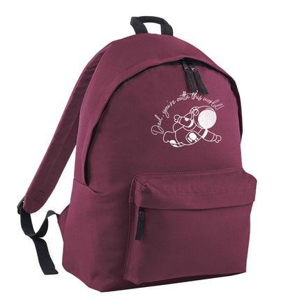 Dad, you're outta this world maroon adults backpack