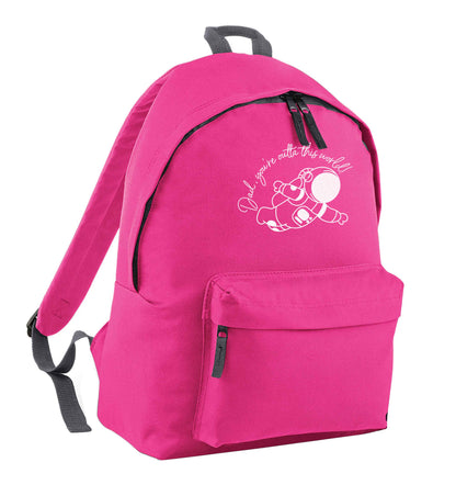 Dad, you're outta this world pink adults backpack