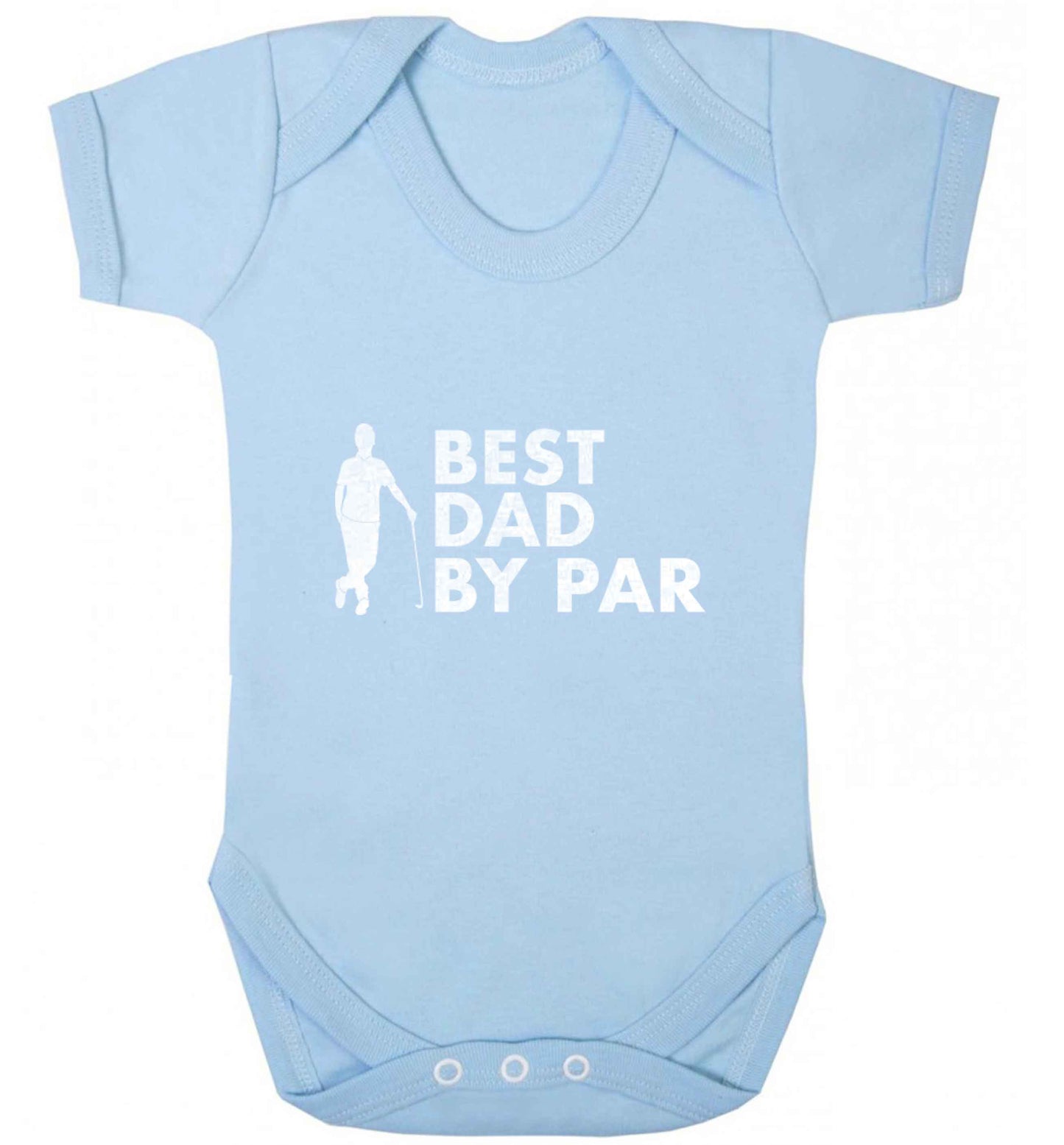 Best dad by par baby vest pale blue 18-24 months