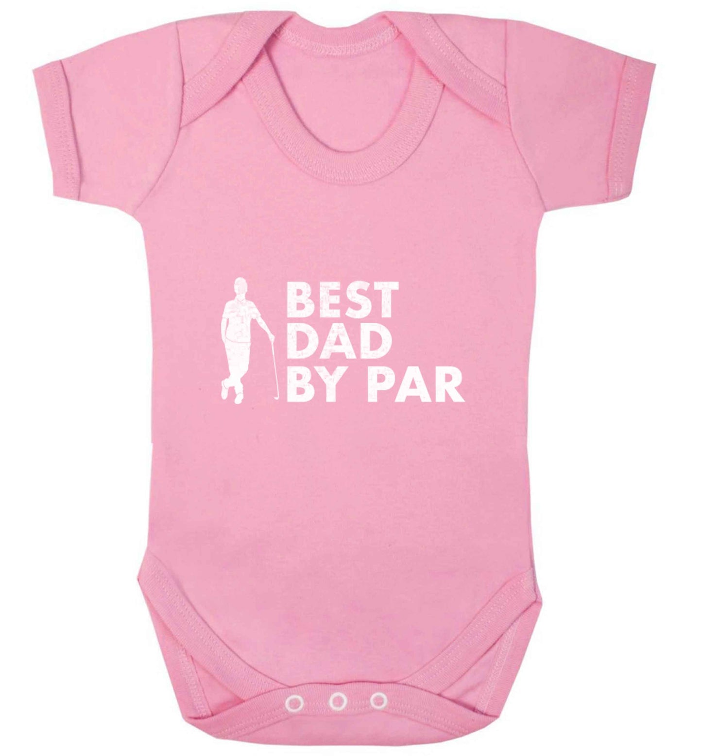 Best dad by par baby vest pale pink 18-24 months