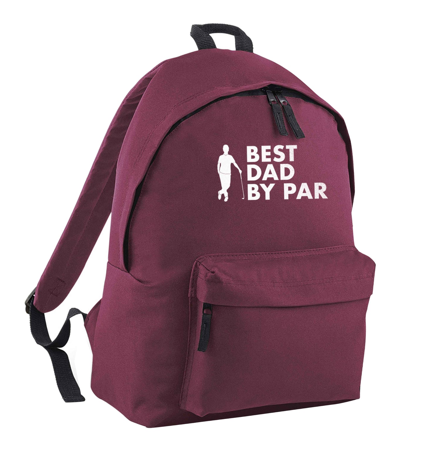 Best dad by par maroon adults backpack