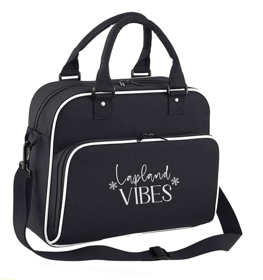 Lapland vibes children's dance bag black with white detail