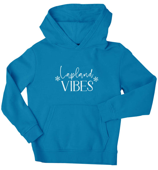 Lapland vibes children's blue hoodie 12-13 Years