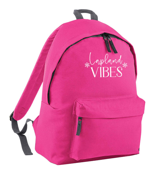 Lapland vibes pink children's backpack
