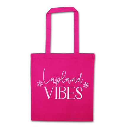 Lapland vibes pink tote bag