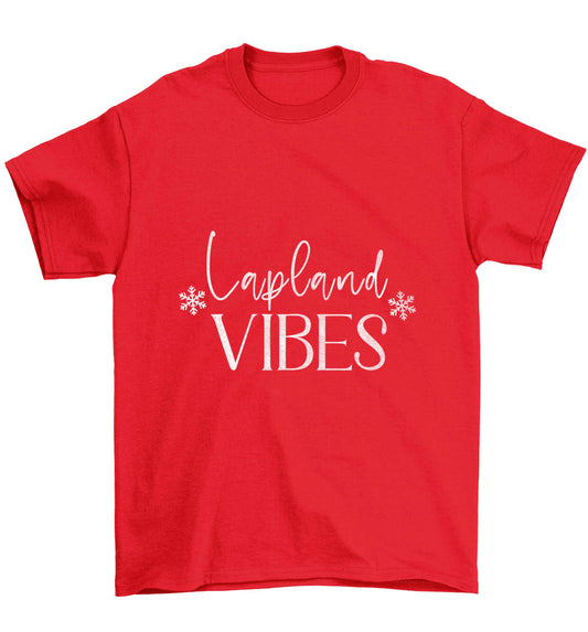Lapland vibes Children's red Tshirt 12-13 Years
