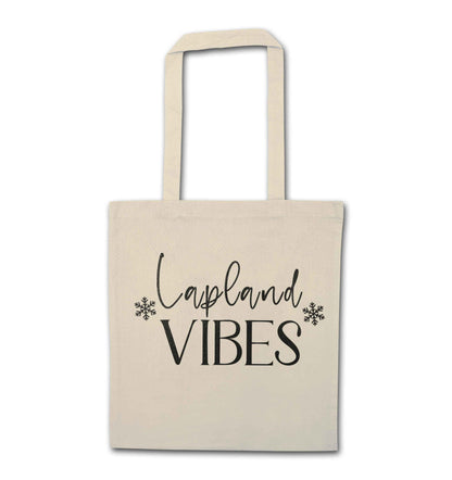 Lapland vibes natural tote bag