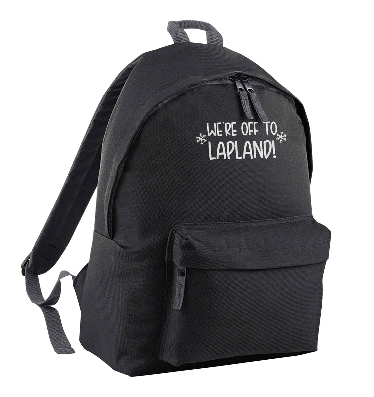 We're off to Lapland black adults backpack