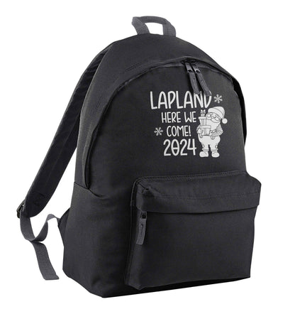 Lapland here we come black adults backpack