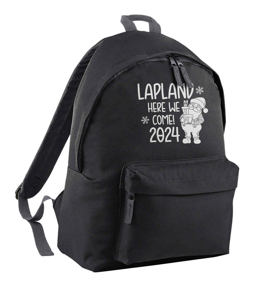 Lapland here we come black adults backpack