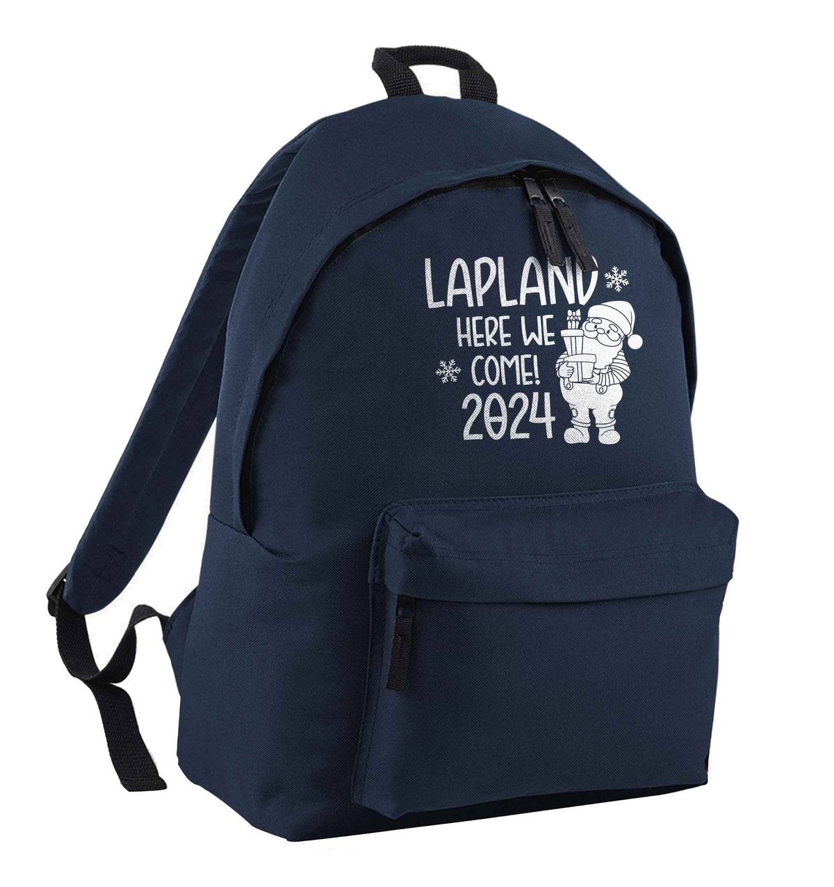 Lapland here we come navy adults backpack