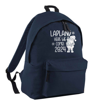 Lapland here we come navy adults backpack
