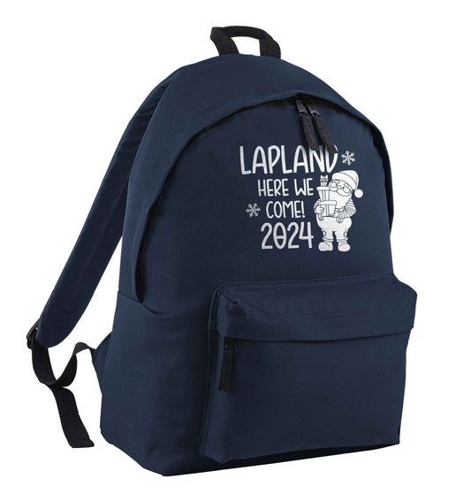 Lapland here we come navy adults backpack