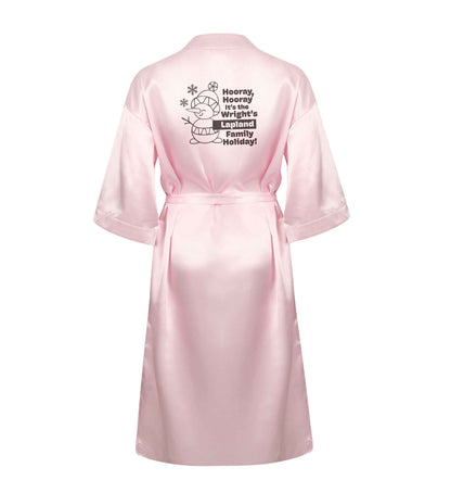 Hooray it's the personalised Lapland holiday! XL/XXL pink ladies dressing gown size 16/18