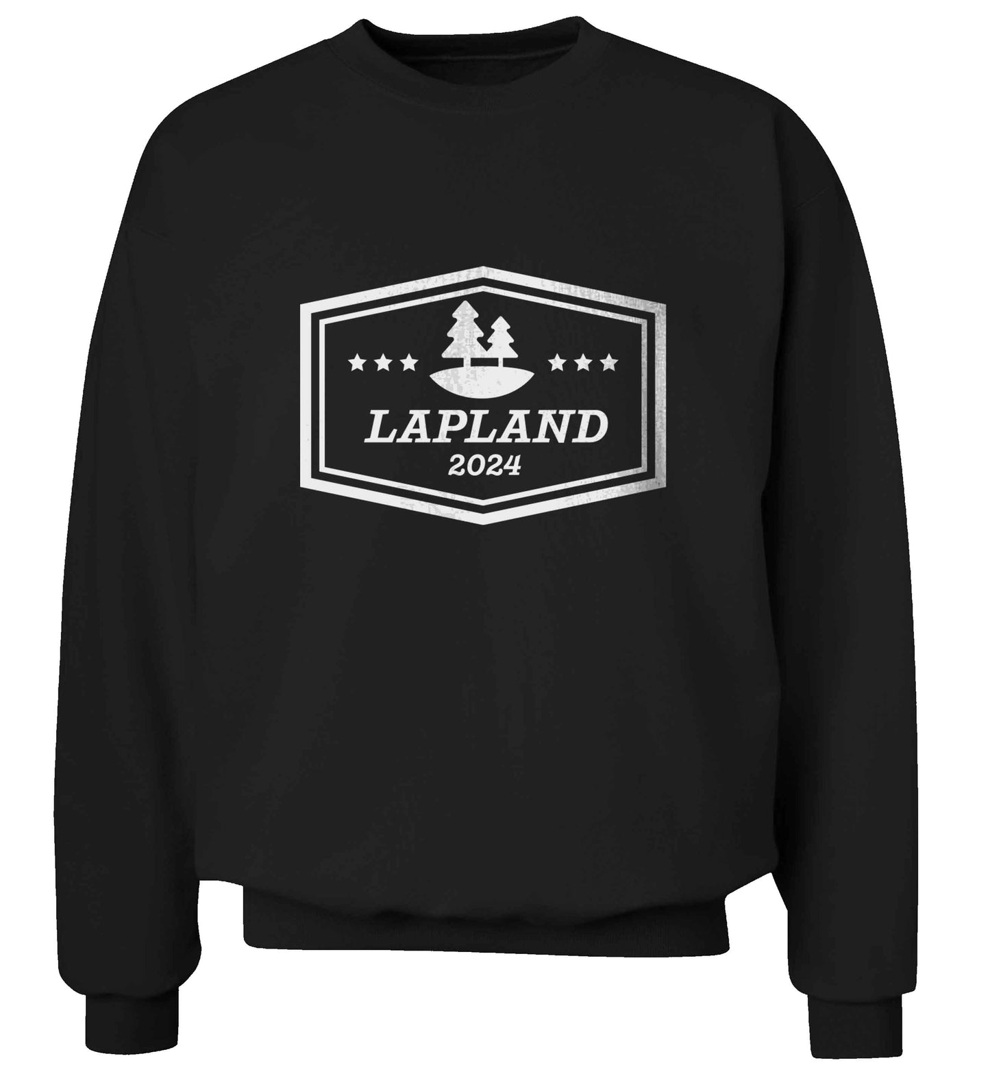 Custom date Lapland adult's unisex black sweater 2XL