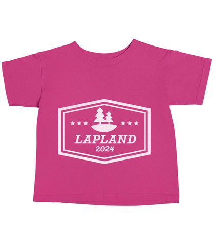 Custom date Lapland pink baby toddler Tshirt 2 Years