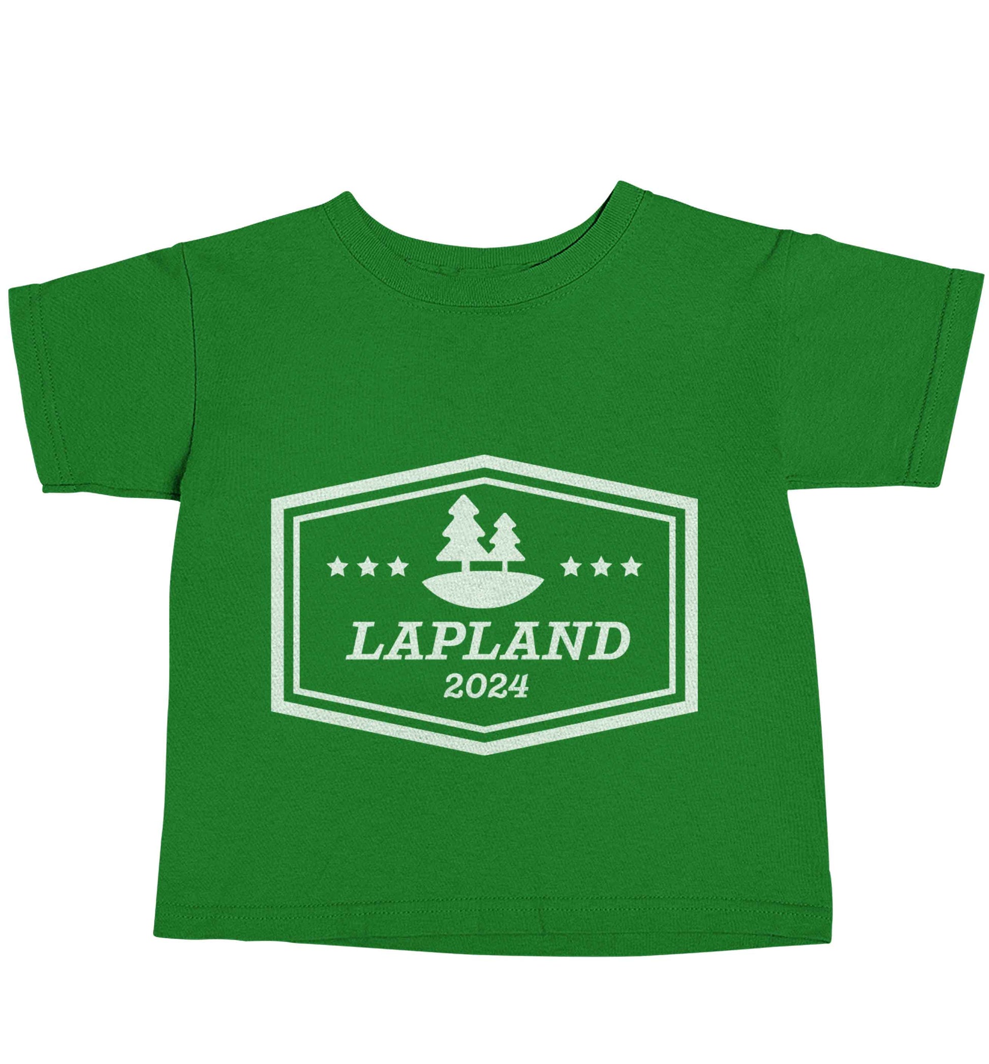 Custom date Lapland green baby toddler Tshirt 2 Years